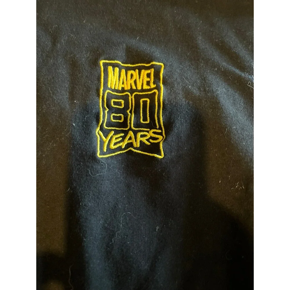 Marvel 80 Years Black and Yellow Full Zip‎ Lightweight Jacket